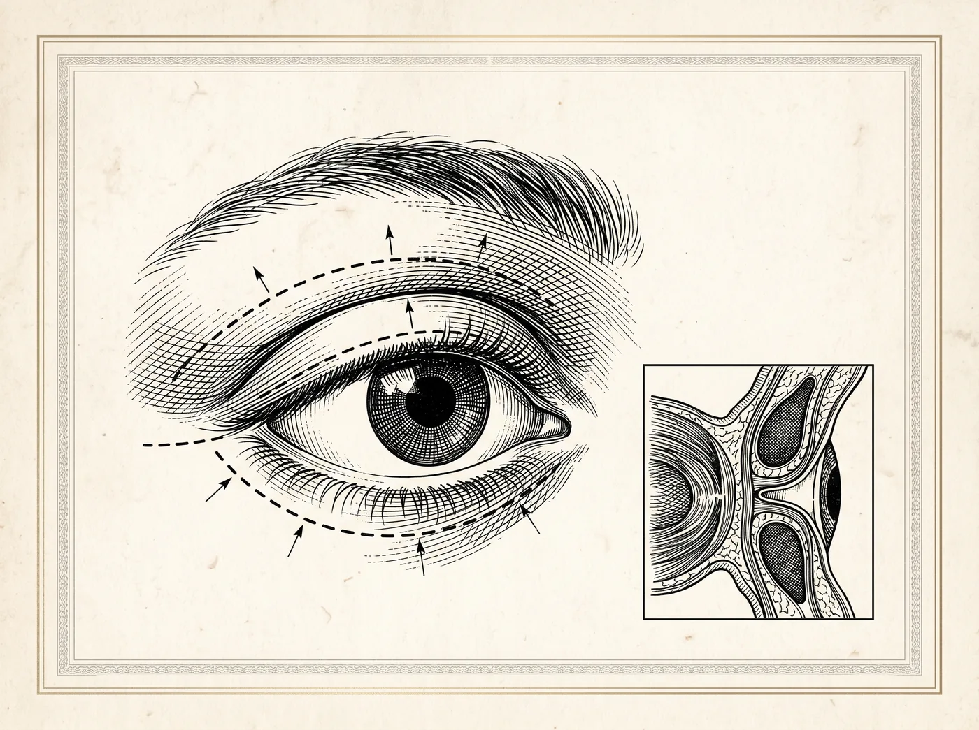 Illustration — Blepharoplasty
