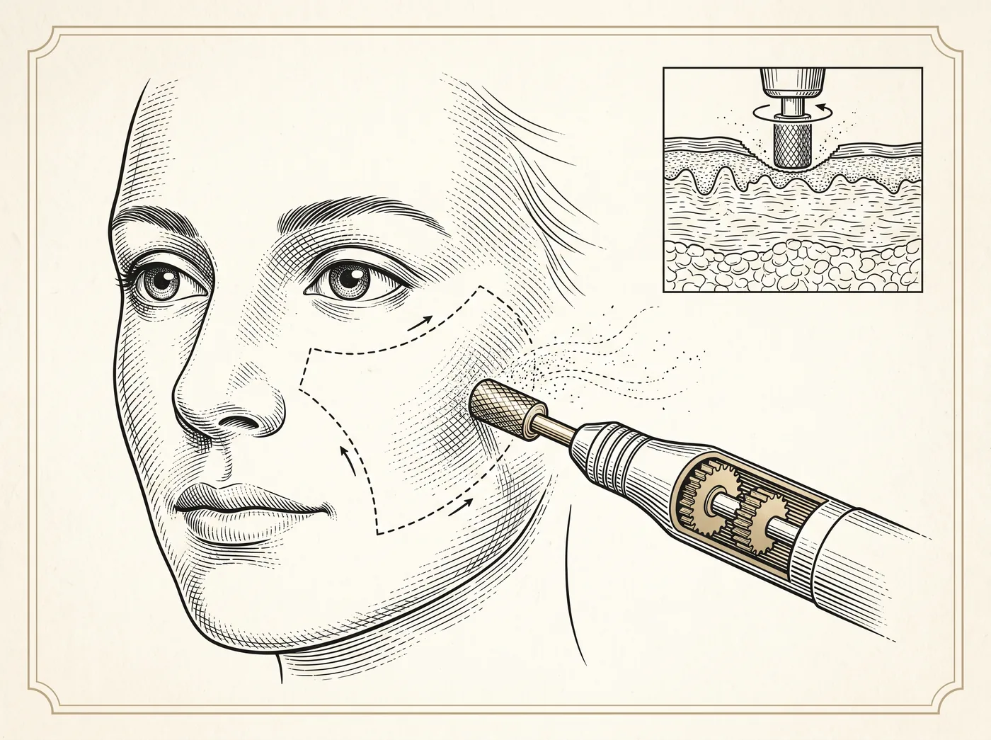 Illustration — Dermabrasion