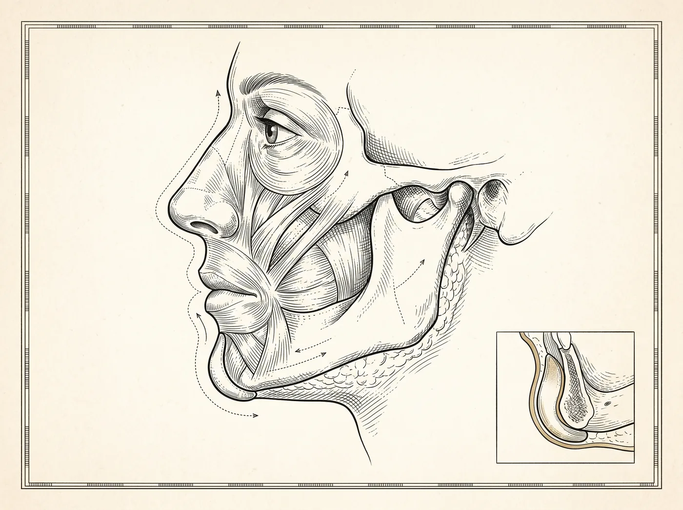 Illustration — Chin Surgery (Mentoplasty)