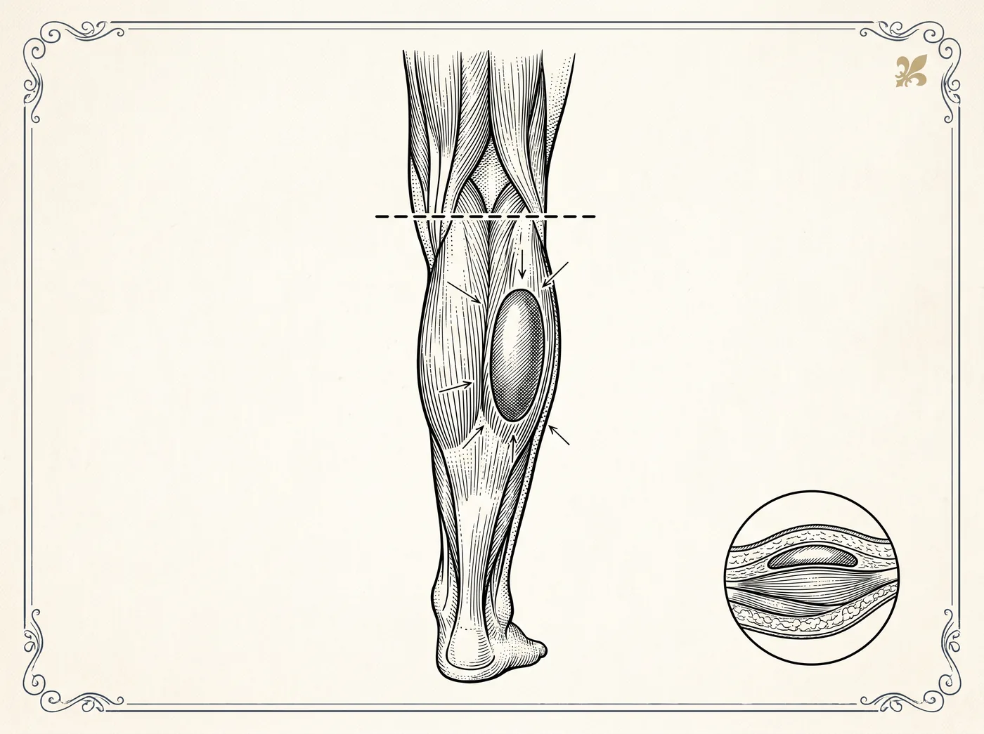 Illustration — Calf Implants