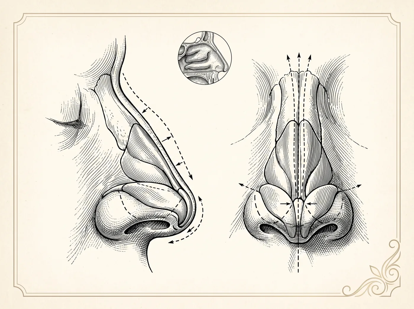 Illustration — Rhinoplasty